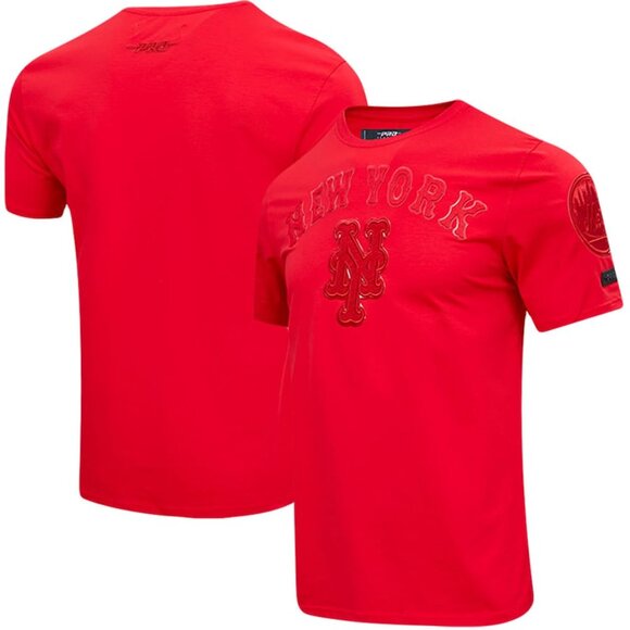 MLB | Men's New York Mets Pro Standard Classic Triple Red T-Shirt Sz Medium - Picture 1 of 9